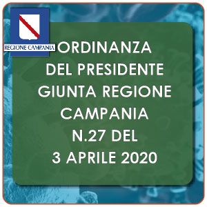 Ordinanza Presidenza Giunta Regionale