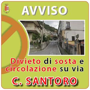 SOSPENSIONE CIRCOLAZIONE E SOSTA SU VIA CARLO SANTORO