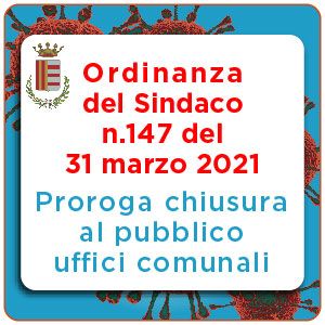 PROROGA CHIUSURA AL PUBBLICO DEGLI UFFICI COMUNALI