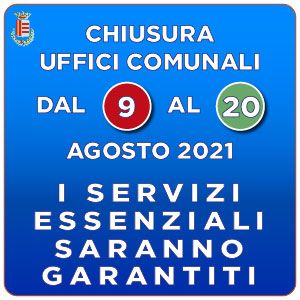 AVVISO CHIUSURA UFFICI COMUNALI