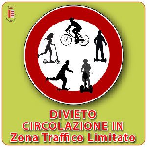 DIVIETO CIRCOLAZIONE VELOCIPEDI IN ZTL