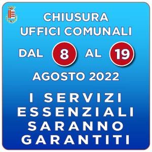 AVVISO CHIUSURA UFFICI COMUNALI