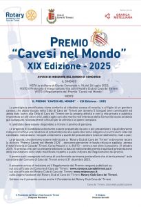 Avviso di indizione del bando di concorso "Premio Cavesi nel mondo" Edizione 2025